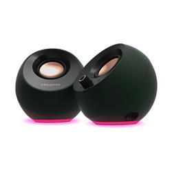 CREATIVE Pebble Pro 2.0 RGB Speakers with Bluetooth® 5.3, Black