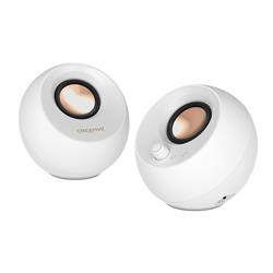 CREATIVE Pebble Pro 2.0 RGB Speakers with Bluetooth® 5.3, White