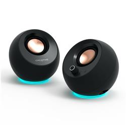 CREATIVE Pebble Pro 2.0 RGB Speakers with Bluetooth 5.3, Black