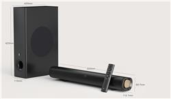 CREATIVE Stage Pro 2.1 Soundbar, Black