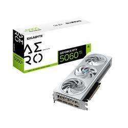 GIGABYTE GeForce RTX 5060 Ti AERO OC 8G Graphics Card, 8GB 128-bit GDDR7, PCIe 5.0, WINDFORCE cooling system, GV-N506TAERO OC-8