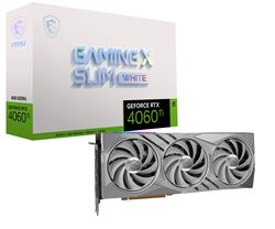 MSI GeForce RTX 4060 Ti GAMING X SLIM WHITE 16G GDDR6 Graphics Card