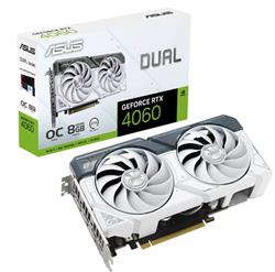 ASUS DUAL GeForce RTX 4060 White OC Edition 8GB GDDR6 Graphics Card