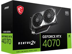 MSI GEFORCE RTX 4070 VENTUS 2X E1 12G OC, GDDR6 12GB