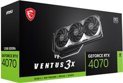 MSI GEFORCE RTX 4070 VENTUS 3X E1 12G OC, GDDR6 12GB