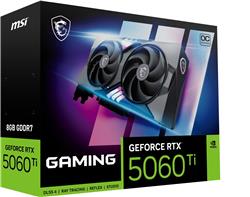 Carte graphique MSI GeForce RTX 5060 Ti 8G GAMING OC, GDDR7 8 Go