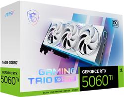 MSI GeForce RTX 5060 Ti 16G GAMING TRIO OC WHITE, GDDR7 16GB graphics card
