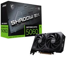 MSI GeForce RTX 5060 8G SHADOW 2X OC, GDDR7 8 Go, PCI-E 5.0, 128 bits,