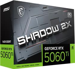 MSI GeForce RTX 5060 Ti 16G SHADOW 2X OC PLUS, GDDR7 16GB