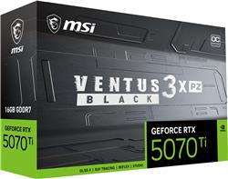 MSI GeForce RTX 5070 Ti 16G VENTUS 3X PZ OC BLACK,