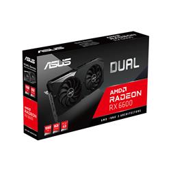 ASUS DUAL Radeon RX 6600 8GB GDDR6 Graphics Card