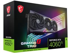 MSI GeForce RTX 4060 Ti GAMING X TRIO 8G GDDR6 Graphics Card