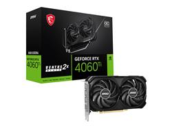 MSI GeForce RTX 4060 Ti VENTUS 2X BLACK 8G OC GDDR6 Graphics Card