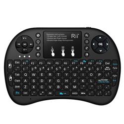 RII Mini i8+ Wireless Backlit Keyboard with Touchpad Mouse