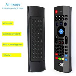 Rii MX3 Mini Multi Functional Air Mouse, 2.4G Wireless Keyboard and Infrared Remote Control.