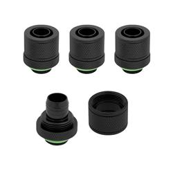 CORSAIR Fitting (soft tube), XF Softline – 4-pack (Black)