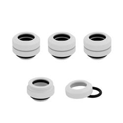 CORSAIR Fitting (hard tube),XF Hardline 4-pack (12mm OD compression; glossy white)(Open Box)