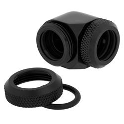 CORSAIR Fitting (hard tube),XF Hardline 2-pack (90° Angled 14mm OD compression; black)