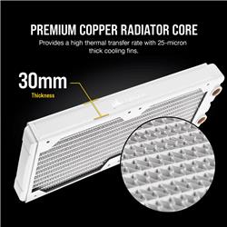 CORSAIR Hydro X Series - XR5 - 240mm - Water Cooling Radiator - White