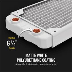 CORSAIR Hydro X Series - XR5 - 360mm - Water Cooling Radiator - White