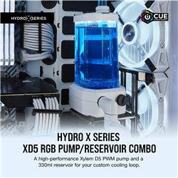 CORSAIR Hydro X Series XD5 RGB Pump/Reservoir Combo - White