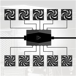 Arctic 10 Port PWM Fan Hub with SATA Power