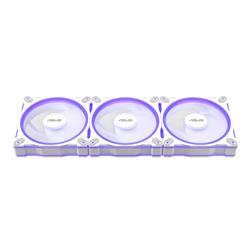 ASUS Prime MR120 ARGB 120mm Reverse Case Fan 3-Pack White