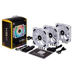 CORSAIR LL Series, White LL120 RGB, 120mm RGB LED Fan