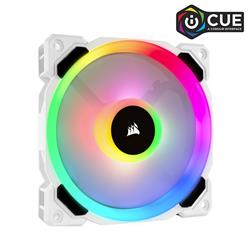 CORSAIR LL120 RGB 120mm Dual Light Loop White RGB LED PWM Fan - 1 Pack