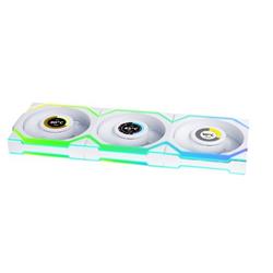 LIAN LI UNI FAN SL WIRELESS RGB LCD White 3x 12cm Fan Pack with Controller