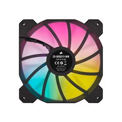 CORSAIR iCUE SP140 RGB ELITE Performance 140mm PWM Dual Fan Kit with Lighting Node CORE