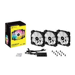 CORSAIR iCUE SP120 RGB ELITE Performance 120mm PWM Triple Fan Kit with iCUE Lighting Node CORE