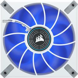 Corsair ML120 LED ELITE, 120mm Magnetic Levitation Blue LED Fan with AirGuide, Single Pack - White Frame