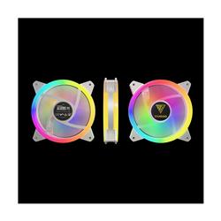 GAMDIAS AEOLUS M2-1204R WH (WHITE) 120MM ARGB 4 Fan Pack with Remote Controller, AEOLUS Box RGB Fan Hub for up to 8 fans & 2 LE