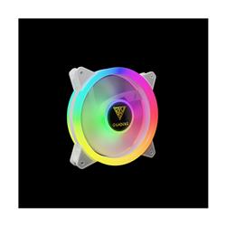 GAMDIAS AEOLUS M2-1204R WH (WHITE) 120MM ARGB 4 Fan Pack with Remote Controller, AEOLUS Box RGB Fan Hub for up to 8 fans & 2 LE