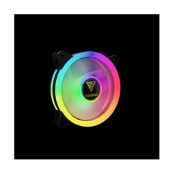 GAMDIAS AEOLUS M2-1204R ELITE 120MM RGB Fans, 2 LED strips and 4 Fans with Remote Control, PWM Temperature Sensor, AEOLUS Box R