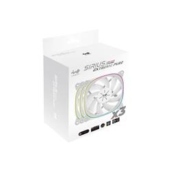 InWin Sirius Extreme Pure ARGB Fan Triple Pack (IW-FN-ASE120P-3PK), White