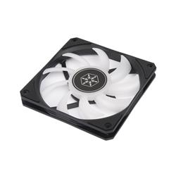 SilverStone Technology Air Slimmer 120 Enhanced Performance 120mm Slim Fan with Full-Range PWM and ARGB Lighting Effect (SST-AS