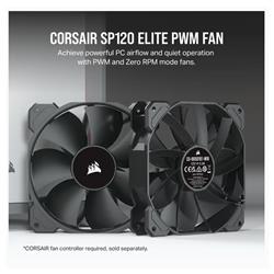 CORSAIR SP ELITE Series, SP120 ELITE, 120mm Case Fan with AirGuide, Single Pack