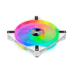 Corsair iCUE QL140 RGB 140mm RGB PWM White Dual Fan Kit with Lighting Node CORE