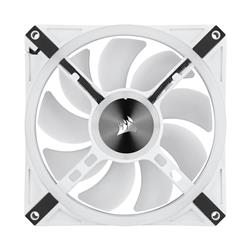 Corsair iCUE QL140 RGB 140mm RGB PWM White Dual Fan Kit with Lighting Node CORE