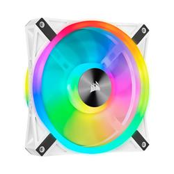 Corsair iCUE QL140 RGB 140mm RGB PWM White Dual Fan Kit with Lighting Node CORE