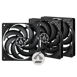 Arctic P12 SLIM PWM PST – 120mm Pressure optimized case fan | Slim profile | PWM controlled speed with PST (Pack of 3pcs)