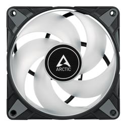 Arctic P12 PWM PST A-RGB 0dB (Black) – 120mm Pressure optimized case fan | PWM controlled speed with PST | A-RGB illumination