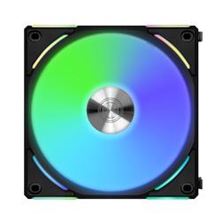 LIAN LI Uni Fan AL120 V2 RGB Case Fan, 3 Pack w/ Fan Controller - Black