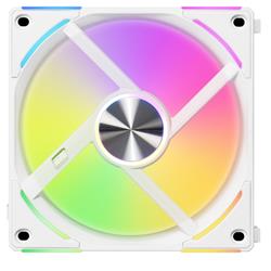 LIAN LI Uni Fan AL120 V2 RGB Case Fan, 3 Pack w/ Fan Controller - White