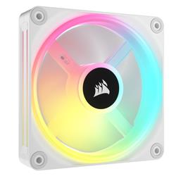 CORSAIR QX RGB Series, iCUE LINK QX120 RGB White, 120mm Magnetic Dome RGB Fan, Single Pack(Open Box)