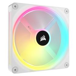 CORSAIR QX RGB Series, iCUE LINK QX140 RGB White, 140mm Magnetic Dome RGB Fan, Dual Pack