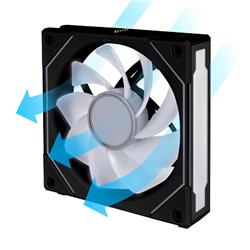 LIAN LI Uni Fan SL-INF 120 Reverse Blade 120mm Case Fan, Single Pack - Black(Open Box)