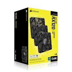 CORSAIR RX Series, iCUE LINK RX120 120mm Fan, Triple Pack